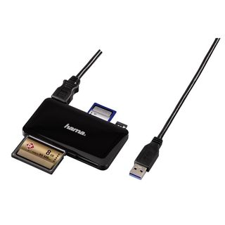 Hama slim USB 3.0 SuperSpeed Multi čtečka karet, černá