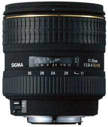 Sigma 17-35 mm F 2,8-4,0 EX DG Aspherical HSM pro Canon