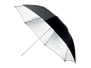 Terronic deštník BS-110 cm černý - stříbrný