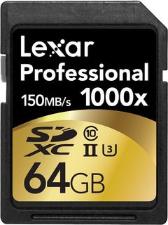Lexar SDXC 64GB 1000x Professional UHS-II class 10