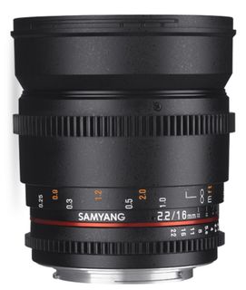 Samyang CINE 16 mm T/2,2 VDSLR II pro Nikon