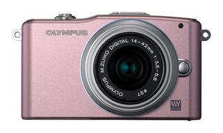 Olympus E-PM1 + 12-50 mm růžový
