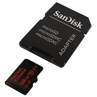 SanDisk Micro SDXC 128GB Extreme 100MB/s A1 Class 10 UHS-I U3 V30 pro akční kamery