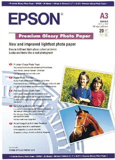 Epson Premium Glossy Photo Paper A3, 20 listů