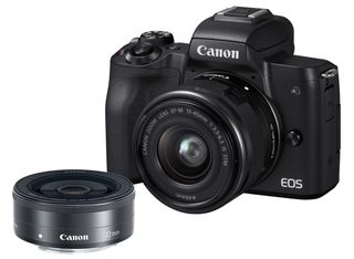 Canon EOS M50 + 15-45 mm + 22mm černý - Základní kit