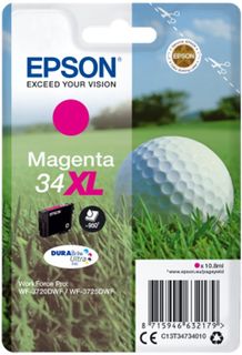 Epson Singlepack T34734010 Magenta 34 XL DURABrite - purpurová