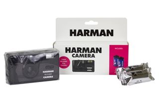 Harman fotoaparát + 2× KENTMERE 400 bazar