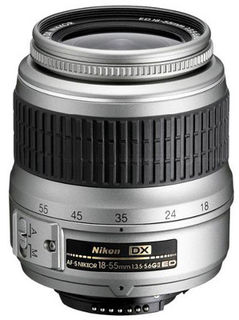 Nikon 18-55 mm F 3,5-5,6 G II AF-S DX stříbrný