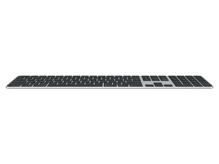 Apple Magic Keyboard s číselným blokem a Touch ID s černými klávesami