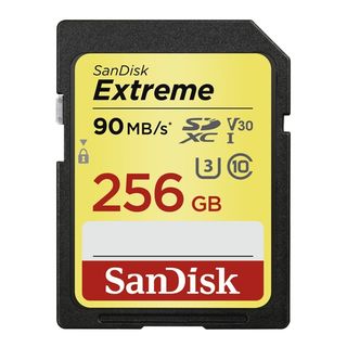 SanDisk SDXC 256GB Extreme 90MB/s Class 10 UHS-I U3 V30