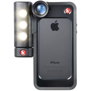 Manfrotto MCKLYP5S BUMPER + LED světlo pro iPhone 5/5s černé