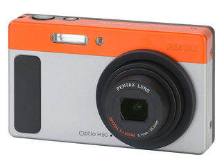 Pentax Optio H90 oranžový