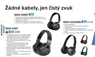 Sony sluchátka MDR-10RBT černá