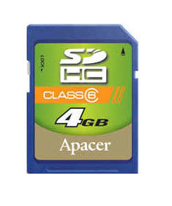 Apacer SDHC 4GB Class 6