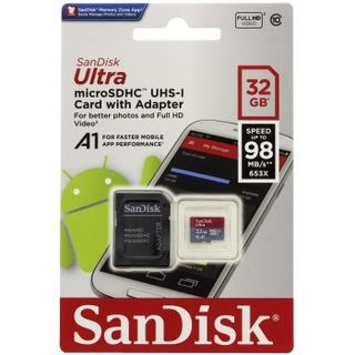 SanDisk Micro SDHC 32GB Ultra 98 MB/s A1 Class 10 UHS-I Android + Adaptér