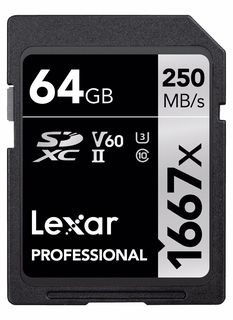 Lexar SDXC 64GB 1667x Professional Class 10 UHS-II U3 (V60)