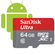 SanDisk Micro SDXC 64GB Ultra Android 48 MB/s Class 10 UHS-I + Adaptér