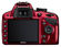 Nikon D3200 + 18-55 mm VR červený + 8GB karta + brašna Vista 50 + filtr UV 52mm + poutko na ruku!