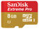SanDisk micro SDHC 8GB EXTREME PRO, 95MB/s, Class 10