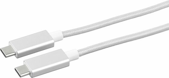 eStuff kabel USB-C (USB 3.0) 1m stříbrný