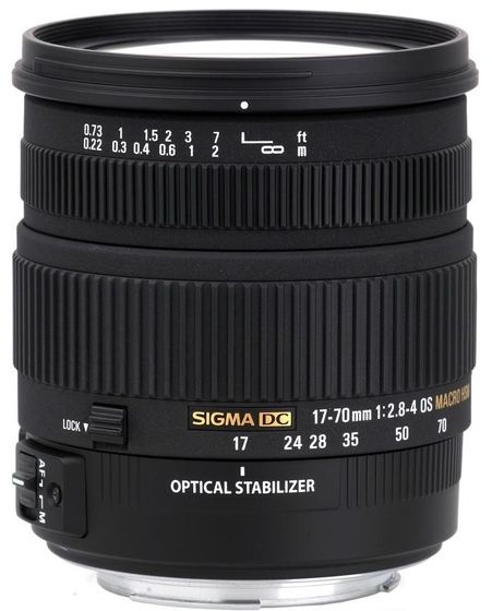 Sigma 17-70mm f/2,8-4,0 DC Macro OS HSM pro Nikon