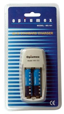 Opiumex nabíječka MX-101 + 2x AA 2600 mAh