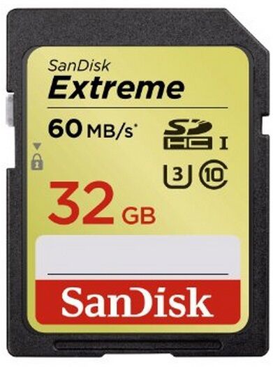 SanDisk SDHC 32GB EXTREME 60MB/s UHS-I (U3)