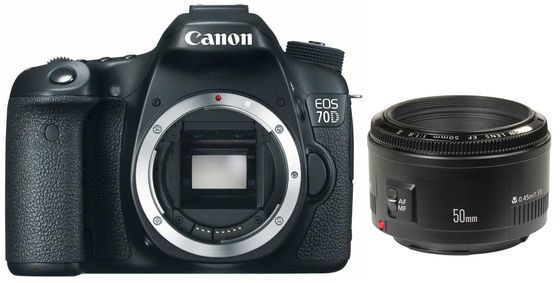 Canon EOS 70D + 50 mm Set pro ČB fotografii