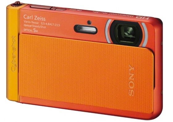 Sony CyberShot DSC-TX30 oranžový + 16GB karta + originální pouzdro + náhradní akumulátor!