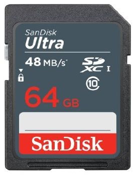 SanDisk SDXC 64GB Ultra 48MB/s Class 10 UHS-I