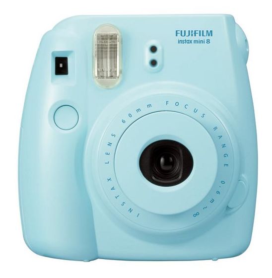 Fujifilm Instax Mini 8 instant camera modrý + pouzdro + popruh!