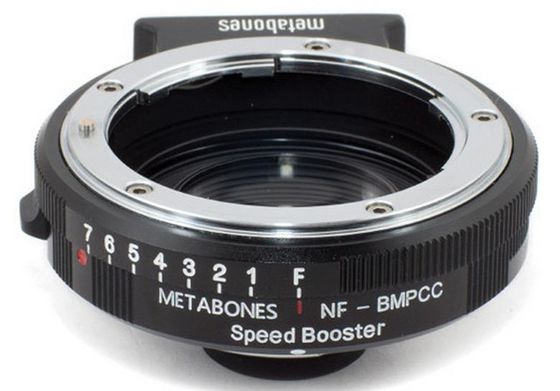 Metabones Speed Booster 0.58x z Nikon G na Blackmagic Pocket Cinema Camera (BMPCC Micro 4/3)