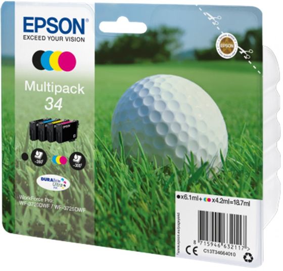 Epson multipack T34664010 34 DURABrite Ultra Ink 4 barvy