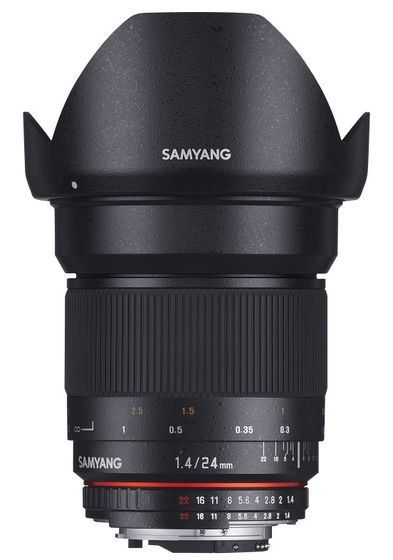 Samyang 24 mm f/1,4 pro Canon
