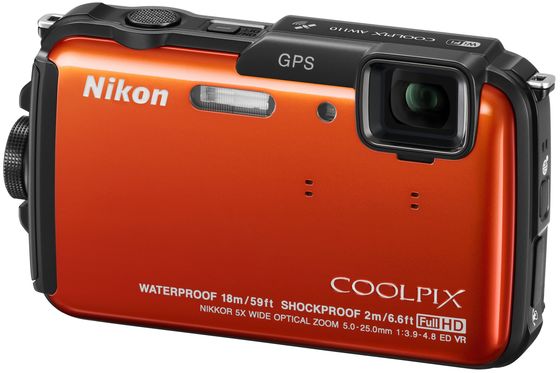 Nikon CoolPix AW110 oranžový + 8GB karta + neoprénové pouzdro + plovoucí poutko!