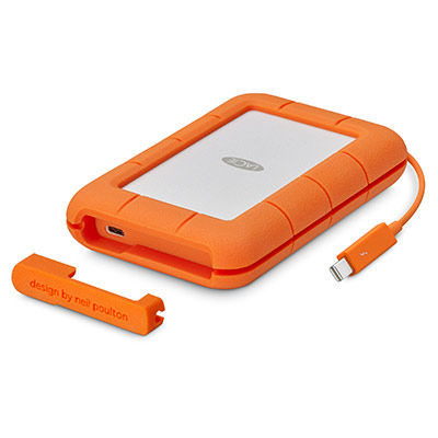 LaCie Rugged Thunderbolt 500GB SSD, 2.5" USB 3.1 Type C, hliníkový, odolný