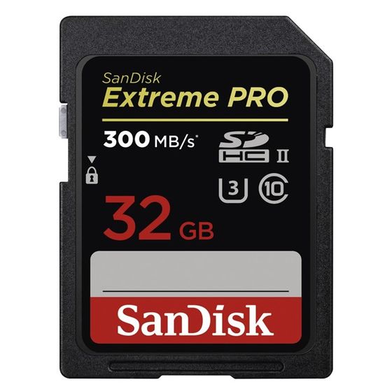 SanDisk SDHC 32GB Extreme Pro 300MB/s class 10 UHS-II U3