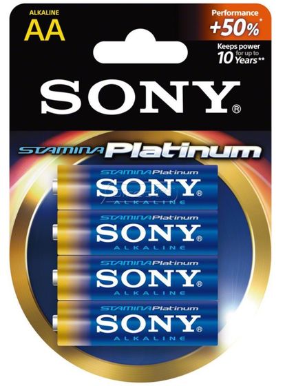 Sony alkalická baterie STAMINA PLATINUM LR6 / AA 1,5V 1ks