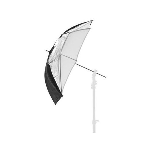 Lastolite deštník 90cm 4537 černý-bílý-stříbrný bazar
