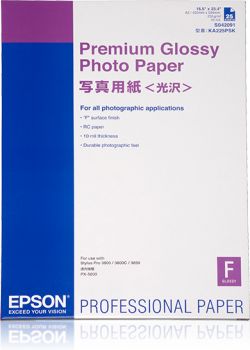 Epson Premium Glossy Photo Paper A2, 25 listů