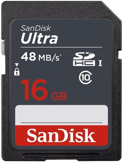 SanDisk SDHC 16GB Ultra 48MB/s Class 10 UHS-I
