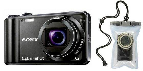 Sony CyberShot DSC-HX5 černý + podvodní pouzdro 420 mini! + fotokniha zdarma!