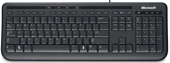 Microsoft Wired Keyboard 600, CZ