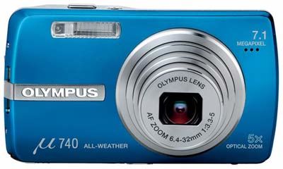 Olympus Mju 740 modrý