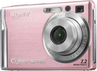 Sony DSC-W80 růžový + MS 1GB DUO karta