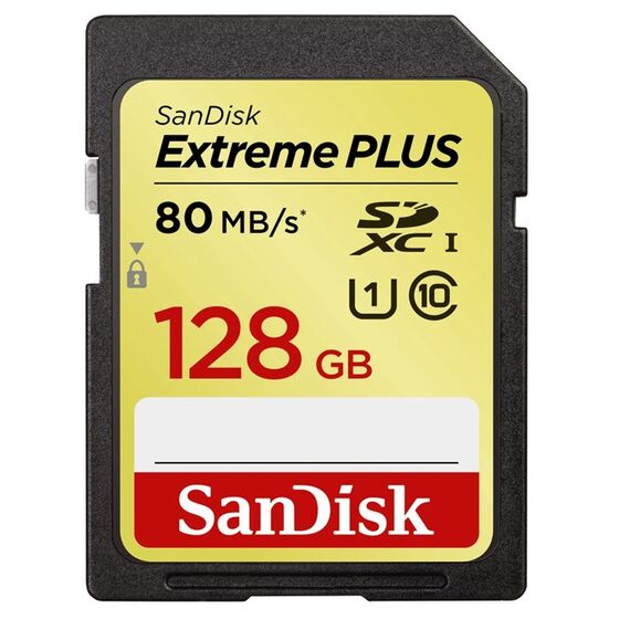 SanDisk SDXC 128GB EXTREME Plus 80MB/s UHS-I