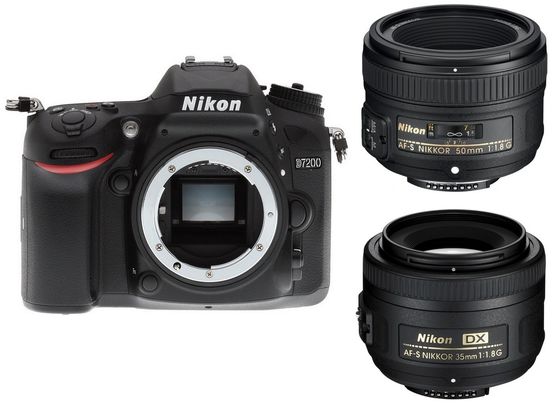 Nikon D7200 + 35 mm + 50 mm Set pro Portrét/Reportáž