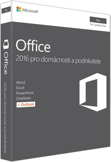 Microsoft Office Mac 2016 pro domácnosti a podnikatele CZ