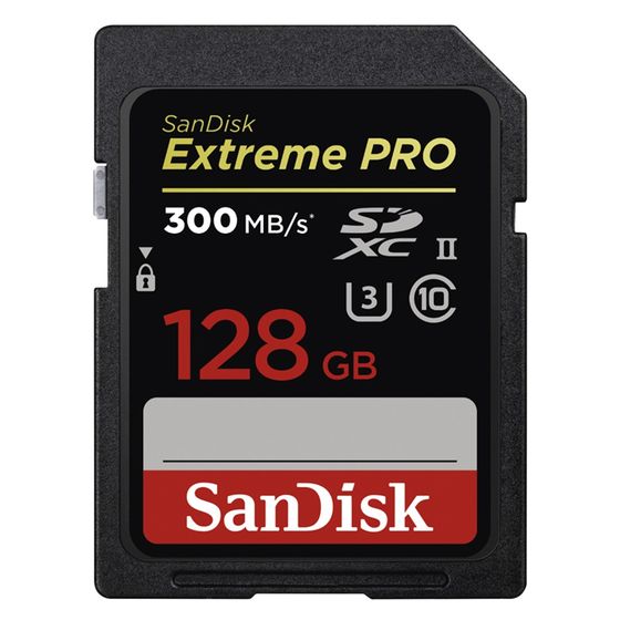SanDisk SDXC 128GB Extreme Pro 300MB/s class 10 UHS-II U3
