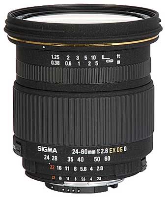 Sigma 24-60 mm F 2,8 EX DG IF pro Nikon + utěrka Sigma zdarma!